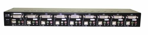 UNICLASS 8-Port DVI / USB2.0 / Audio KVM-Switch