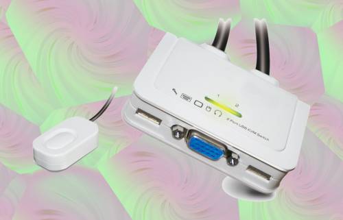 UNICLASS 2-Port VGA / USB 2.0 / Audio KVM-Switch mit Hotkey-, Software- oder/und Remote-Umschaltung