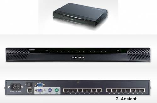 Altusen 3-User 32-fach Dual-IP KVM-Switch (2x IP + 1x lokal)
