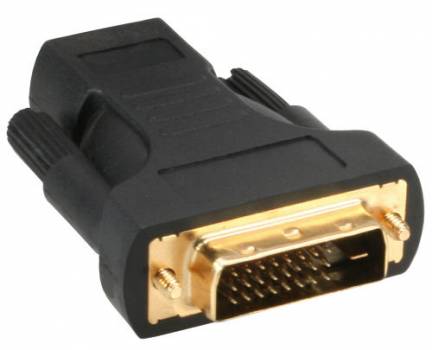 HDMI-DVI Adapter, InLine�, HDMI Buchse auf DVI Stecker, vergoldete Kontakte