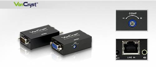 Mini Cat.5e/6 Audio/VGA Extender-Set ATEN