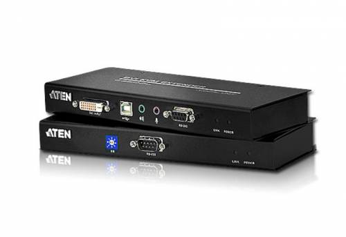 Aten CE602 DVI-Dual-Link + USB-Tastatur/Maus + Audio + RS232 Extender-Set