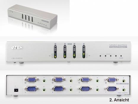4-VGA/Audio an 4-Monitore/Beamer Matrix VGA/Audio-Switch