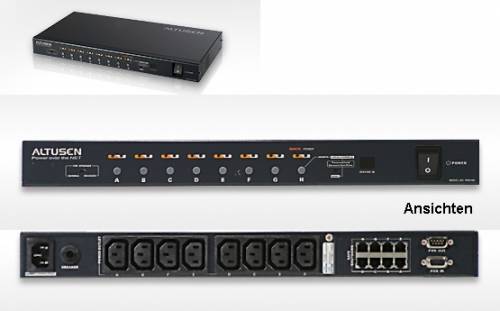 Altusen 8-fach Power Over the NET Steckdosenleiste �ber RS232