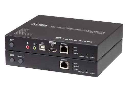 USB True 4K HDMI HDBaseT 3.0 KVM Extender (4096 x 2160 100m) with USB Peripheral Support, Aten CE840