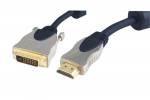 7,5m verlustarmes HDMI auf DVI-D Kabel Stecker/Stecker