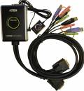 Aten 2-Port USB 2.0 / DVI KVM-Switch mit Kabel-Fernsteuerung