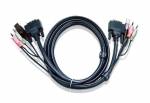 USB / Dual-Link DVI-D / Audio Kombi-Kabel 5 Meter