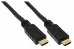 10m HDMI Kabel, InLine�, High Speed HDMI Kabel mit Ethernet, St/St, schwarz/gold