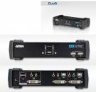 ATEN CS1762A 2-fach DVI/USB2.0/Audio KVM-Switch inkl. Kabel