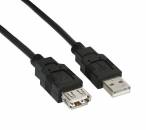 0,3m USB 2.0 Verl�ngerung, InLine�, St/Bu Typ A, beige