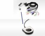 Aten 2-Port USB 2.0 / HDMI / Audio KVM-Switch mit Kabel-Fernsteuerung