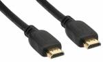 1,5m High Speed HDMI� Kabel, Stecker/Stecker, verg. Kontakte, schwarz