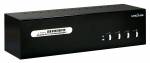 UNICLASS DualHead (2 LCD an 4 PCs mit a' bis 2560 x 1600) Profi-KVM-Switch mit 2 x Dual-Head & Dual-Link-DVI-I / USB2.0-TTU-Emulation*/  Audio und inkl. 4 x 1,8m langer Kombikabel
