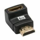 HDMI Adapter Stecker/Buchse, gewinkelt unten, vergoldete Kontakte