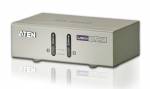 Aten 2-Port CS72U USB/VGA/Audio KVM-Switch, Desktop, manuell schaltbar, inkl. Kabel
