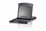 8-Port Cat.5e/6 High-Density Dual-Rail LCD KVM-Switch mit 19