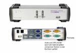 ATEN 2-fach Dual-VGA/USB/Audio KVM-Switch inkl. Kabel, CS1742
