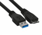 2,5 m USB 3.0 Kabel Typ-A Stecker auf Micro-B Stecker, schwarz