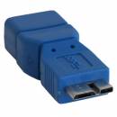 USB 3.0 Adapter, Buchse A auf Stecker Micro B