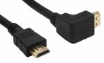 3 m HDMI Kabel, gewinkelt, High Speed HDMI� Cable, St/St, verg. Kontakte, schwarz