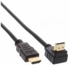 5 m HDMI Kabel, gewinkelt, High Speed HDMI� Cable, St/St, verg. Kontakte, schwarz