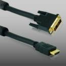 10 m DVI-D (18+1) auf HDMI (19pol) HQ 1080p Verbindungskabel
