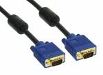 2 m S-VGA Kabel Premium, 15pol HD St/St, schwarz