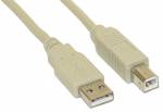 1m USB 2.0 Kabel, InLine�, A an B, beige