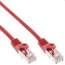 0,5m SF/UTP Cat.5e RJ45-Patchkabel, rot
