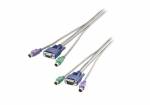 3m PS2 S/S + VGA S/B Kombikabel