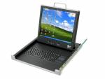 FOKUS DVI + VGA TFT KVM-Konsole mit 17