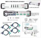 ATEN CS-1774 USB2.0/VGA/Audio/Eth. KVM-Switch inkl. Kabel