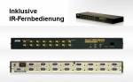 16-fach VGA/Audio-Selektor mit IR-Fernbedienung