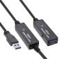 Preview: 20m USB 3.0 Cable Active Repeater Cable Type A male to A female black - Inline 35657
