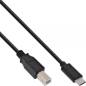 Preview: USB 2.0 Cable, Type C male to B male, black, 2m, InLine® 35762