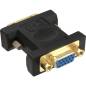 Preview: DVI-A Adapter, DVI-A(nalog) 12+5 Stecker auf 15pol HD Buchse (VGA), vergoldete Kontakte - 17780P