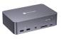 Preview: 2x USB-C Docking-KVM-Switch Dual-Monitor 2x 4K60Hz 12-in-1 Docking-Station mit 1GB Eth., EDID, 60W Lade-Funktion, iDock-C20