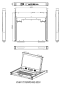 Preview: Short High-Resolution 1080p FullHD LCD-Console Drawer with DVI/VGA + USB, Audio, Hub