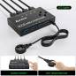 Preview: USB 3.0 Switch for 4 PCs, 4 in 4 Out USB Switch incl. 4 Cable and Remote-Switch, KCEVE KC-KM434