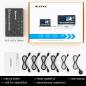 Preview: USB 3.0 Switch for 4 PCs, 4 in 4 Out USB Switch incl. 4 Cable and Remote-Switch, KCEVE KC-KM434