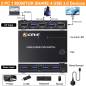 Preview: 2-Port 4K60Hz HDMI USB3.0 KVM-Switch with EDID-Emulation and wired Controller, KCEVE KC-KVM201A