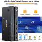 Preview: Notebook with USB-C and PC with DPP+HDMI+USB3.0 Dual-Monitor KVM-Switch with Cable Remote Control, KCEVE KC-KVM202CDH