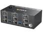 Preview: 2-PC, Dreifach-Monitor mit 1x HDMI 8K60Hz und 2x DP 4K144Hz KVM-Switch mit 4x USB 3.0, KC-KVM203DH