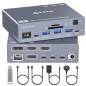 Preview: 2x Notebook/MacBook an 3 Monitore und USB schaltbare TB4 Docking-Station LAN/2x50W-PD, KCEVE KC-KVM203DS