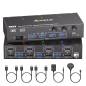Preview: 3-PC, 2-Monitor (1x HDMI 1x DP) 8K60Hz 4K144Hz KVM-Switch with 4-Port USB 3.0, KC-KVM302DH