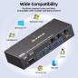 Preview: 3-PC, 2-Monitor (1x HDMI 1x DP) 8K60Hz 4K144Hz KVM-Switch with 4-Port USB 3.0, KC-KVM302DH
