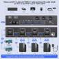 Preview: 3-PC, 2-Monitor (1x HDMI 1x DP) 8K60Hz 4K144Hz KVM-Switch with 4-Port USB 3.0, KC-KVM302DH