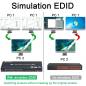 Preview: 4-Port 4K60Hz HDMI USB3.0 KVM-Switch with wired remote Controller, KCEVE KC-KVM401A