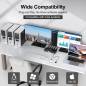Preview: 4-Port Dual-Monitor 4K DP 1.4 with up to 144 Hz and USB3.0 KVM-Switch with Cable Remote Control